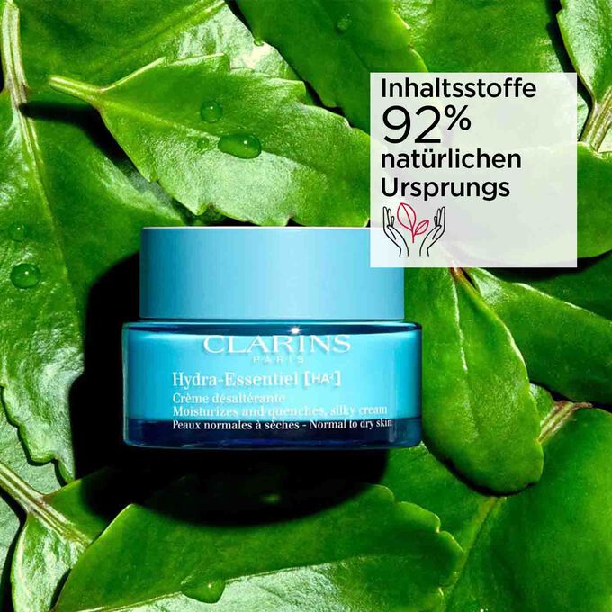 Hydra Essentiel Tagescreme Inhaltsstoffe 92 % natürlichen Ursprungs