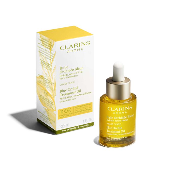 Blue Orchid Treatment Oil Produkt und Verpackung