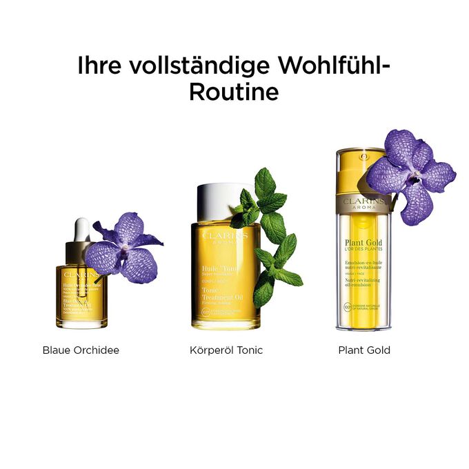 Blue Orchid Treatment Oil Wohlf&uuml;hl-Routine mit K&ouml;rper&ouml;l Tonic und Plant Gold
