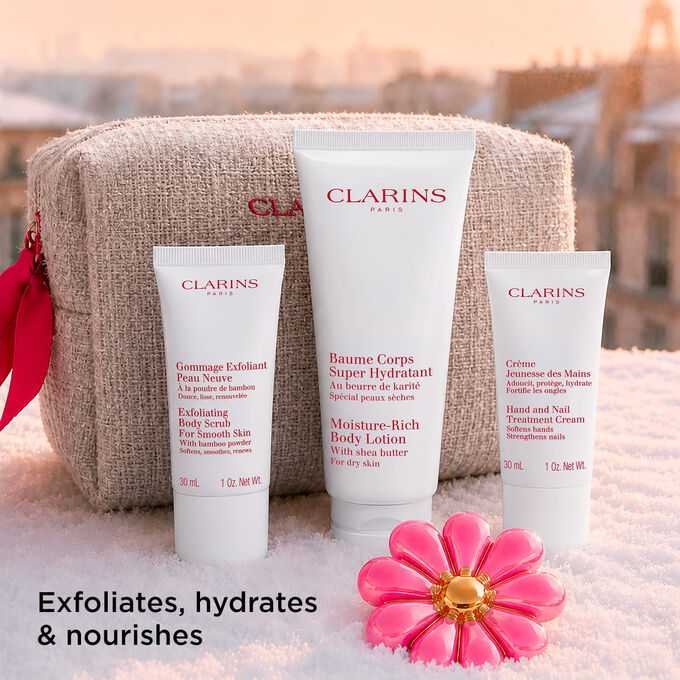 K&ouml;rperpflege-Set mit Peeling und Feuchtigkeitspflege