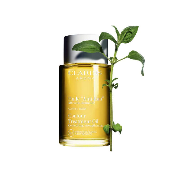 Contour Body Treatment Oil Packshot mit Inhaltsstoffen