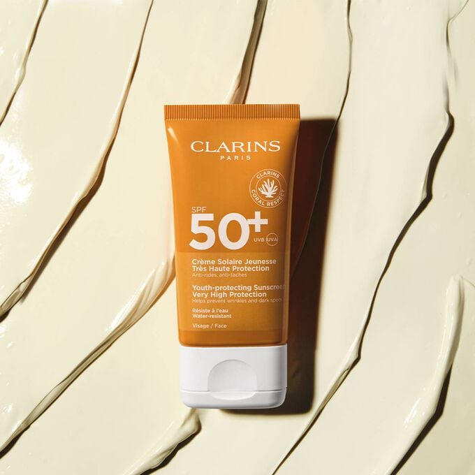 Sonnenschutz-Gesichtscreme SPF 50+ mit Anti-Falten-Wirkung