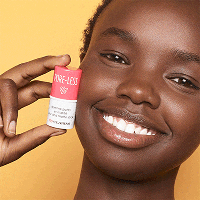 My Clarins PORE-LESS blur and matte stick