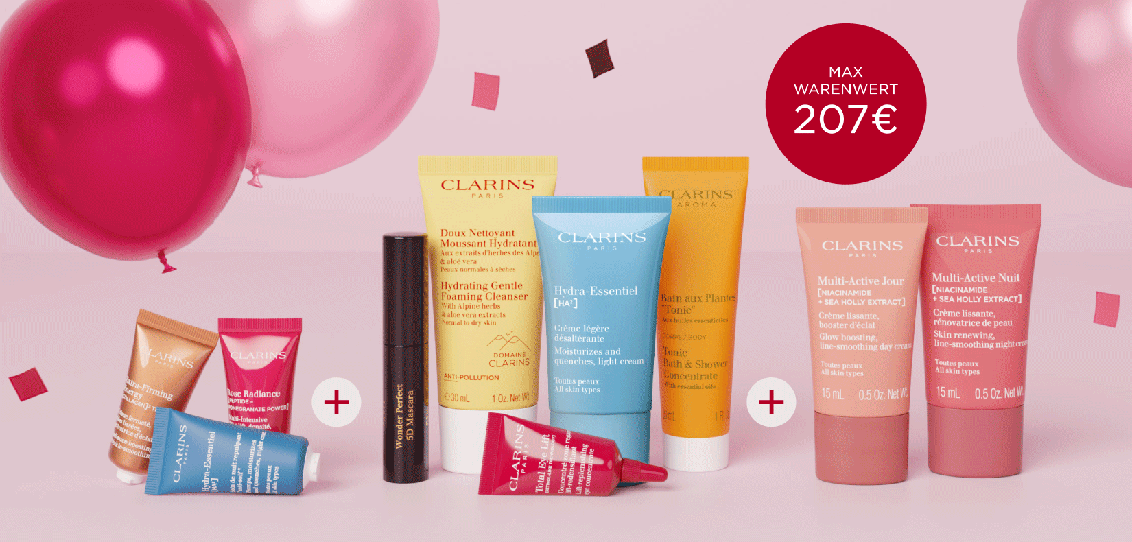 Lasst uns gemeinsam den Geburtstag von Clarins feiern!