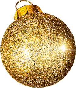 Weihnachtliche Hintergrunddekoration mit Tupfen und goldenen Elementen