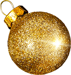 Weihnachtliche Hintergrunddekoration mit Tupfen und goldenen Elementen